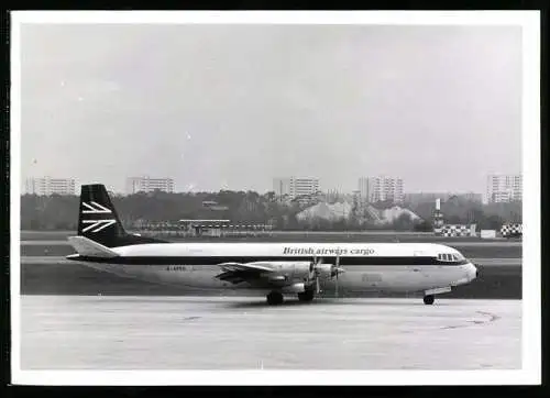Fotografie Flugzeug Vickers Vanguard G-APEG der British Airways Cargo