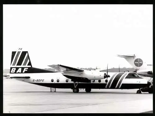Fotografie Flugzeug Handley Page Zweimotoriger Hochdecker der BAF, Kennung G-BDFE