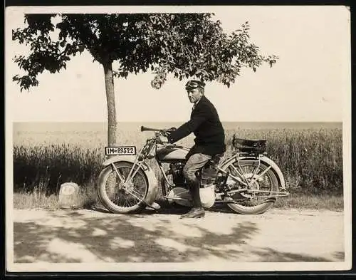 Fotografie Motorrad Victoria, Krad mit Kennzeichen Provinz Sachsen IM-89522