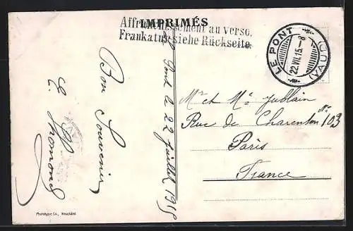 AK Le Pont /Vallée de Joux, Panorama avec Dent de Vaulion