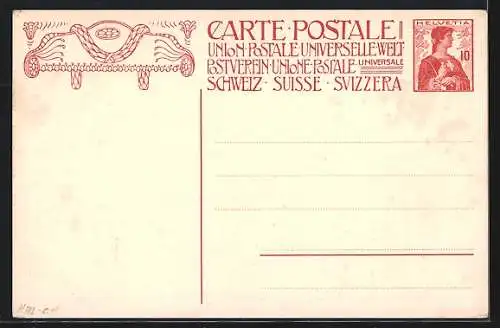 AK Inauguration du Monument com Memoratif de la Fondation l`union Postale Universelle 1909 Schweiz