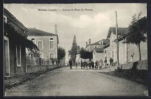 AK Broaas, Avenue de Mont-de-Marsan, Strassenpartie