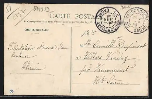 AK Sermaize-les-Bains, Rond-Point et Café Terminus