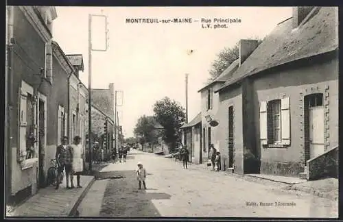 AK Montreuil-sur-Maine, Rue Principale