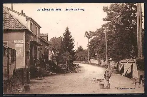 AK St-Léger-du-Bois, Entrée du Bourg