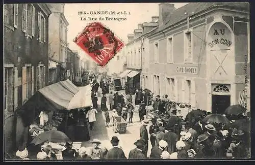 AK Cande, La Rue de Bretagne