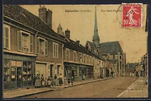 AK Égreville, Rue Saint-Martin