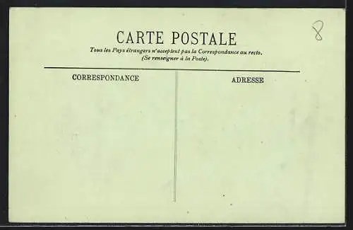 AK Toulon, Porte Notre Dame, Strassenbahn