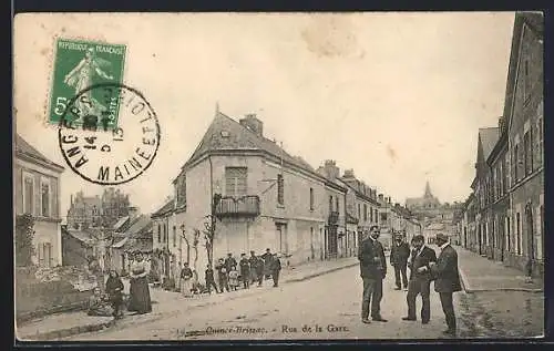 AK Quince-Brissac, Rue de la Gare
