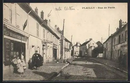 AK Plailly, Rue de Paris