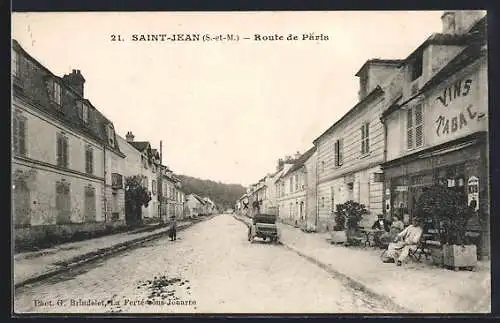 AK Saint-Jean /S.-et-M., Route de Paris