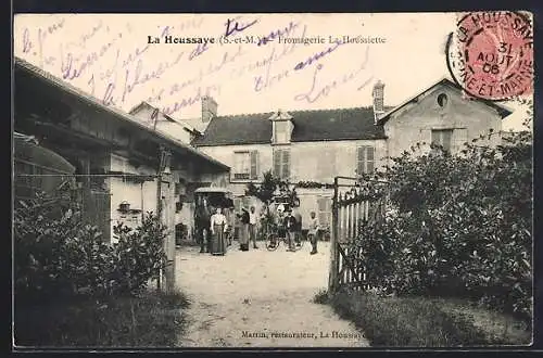 AK La Houssaye, Fromagerie La Houssiette, Käserei