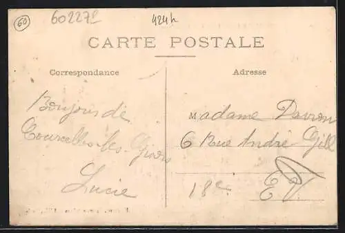 AK Courcelles-lès-Gisors, Grand`Rue, Strassenpartie