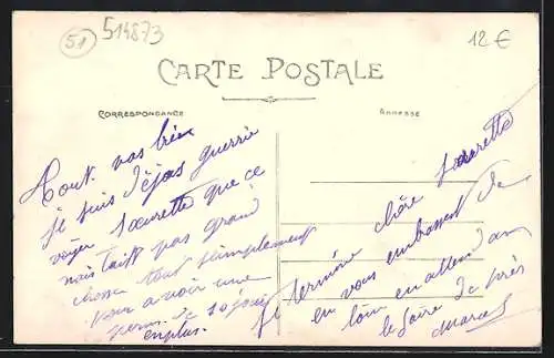 AK Sézanne, Rue Notre-Dame, Strassenpartie