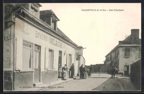 AK Bazainville, Rue Principale, Strassenpartie