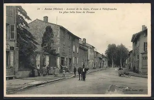AK Anse, Avenue de la Gare d`Anse à Villefranche