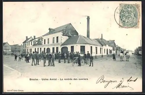 AK Bresles, Usine Amiot, La rentrée des ouvriers