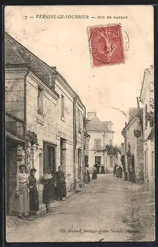 AK Vernoil-le-Fourrier, Rue de Parcay