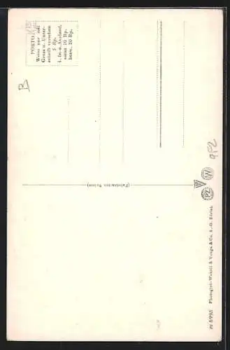 AK Zürich, Bahnhofstrasse mit Strassenbahnen