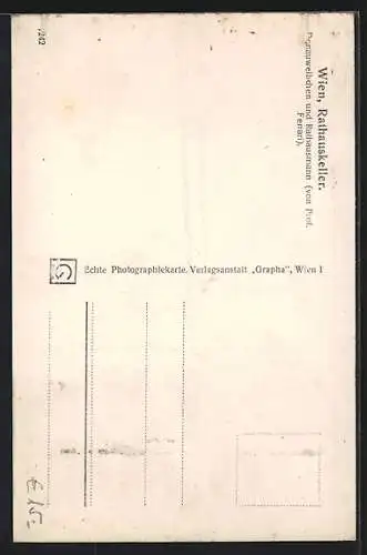 AK Wien, Restaurant Rathauskeller, Donauweibchen und Rathausmann