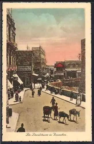 AK Jerusalem, Anwohner auf der Davidstrasse