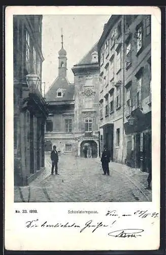 AK Wien, Blick in die Schönlaterngasse