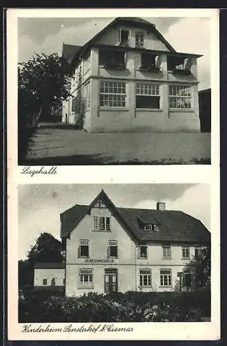 AK Lensterhof b. Cismar, Liegehalle und Kinderheim