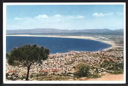 AK Haifa, Stadt und Bucht, Berge Galiläas, vom Karmel gesehen