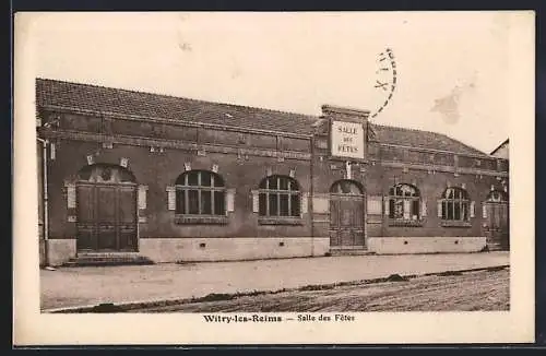 AK Witry-lès-Reims, Salle des Fêtes
