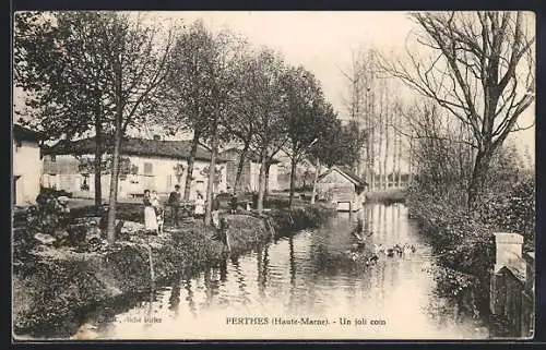 AK Perthes /Haute-Marne, Un joli coin