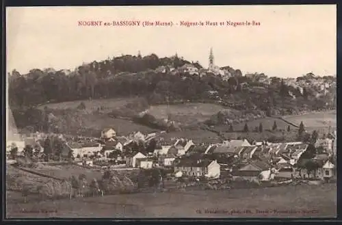 AK Nogent-en-Bassigny, Nogent-le-Haut et Nogent-le-Bas vue panoramique