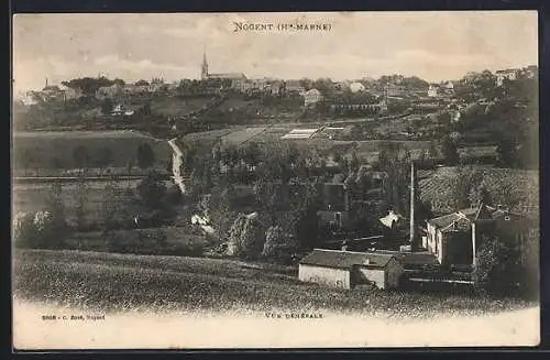 AK Nogent /Hte-Marne, Vue générale du village et des paysages environnants