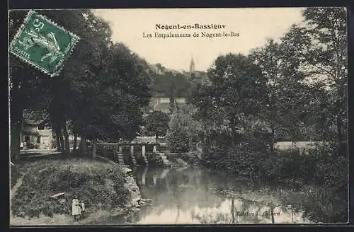 AK Nogent-en-Bassigny, Les Emplacements de Nogent-le-Bas