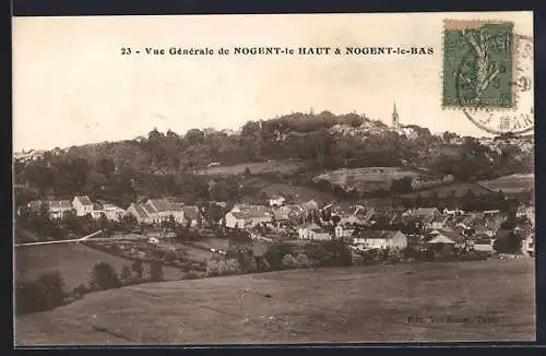 AK Nogent-le-Haut, Vue générale de Nogent-le-Haut & Nogent-le-Bas