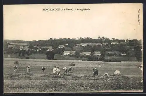 AK Montlandon /Hte Marne, Vue générale