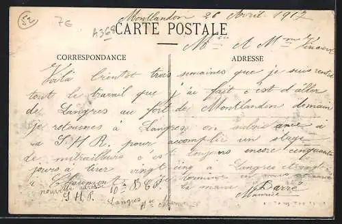 AK Montlandon /Hte Marne, Vue générale