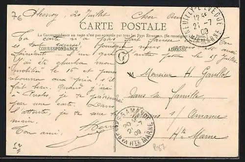 AK Plessoy /Hte-Marne, Vue générale