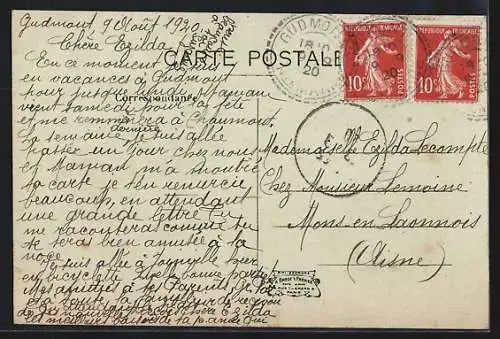 AK Joinville, Quai des Peceaux et vue des maisons au bord de l`eau