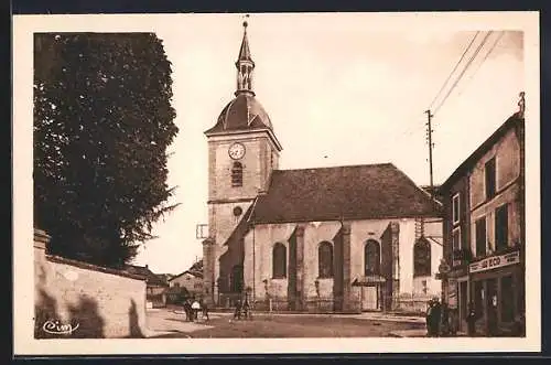 AK Doulaincourt /Hte-Marne, Église et Place