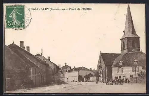 AK Chalindrey /Haute-Marne, Place de l`Église