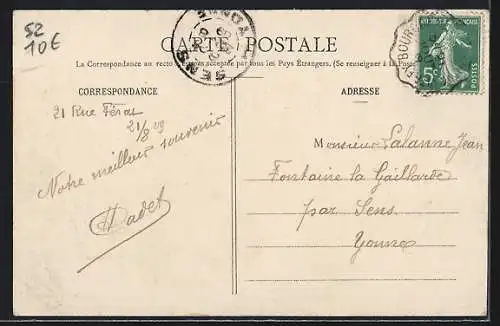 AK Bourbonne-les-Bains /Haute-Marne, Cour de l`Hôpital Militaire