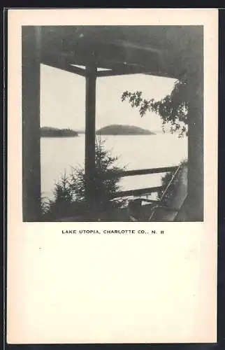 AK Lake Utopia /Charlotte Co., View on the lake from a lodge