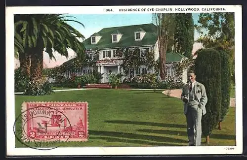 AK Hollywood, CA, Residence of Syd Chaplin