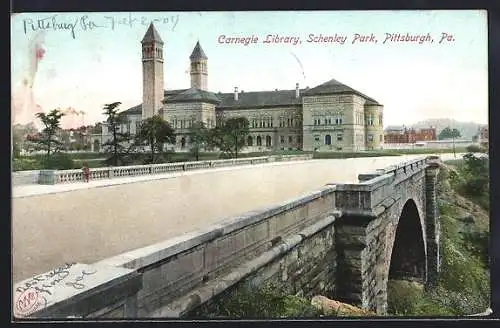 AK Pittsburgh, PA, Carnegie Library, Schenley Park