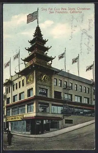 AK San Francisco, CA, Sing Fat Co`s New Store in Chinatown