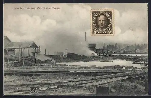 AK Centralia, WA, Saw Mill Scene