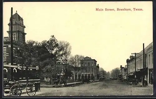 AK Brenham, TX, Main Street