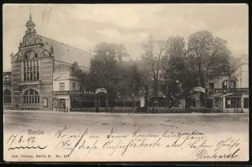 AK Berlin-Tiergarten, In den Zelten mit Kaiser Wilhelm-Zelt