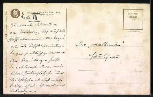 Künstler-AK Philip Boileau: Verträumt schauende junge Dame