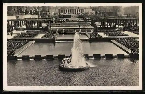 AK Essen, Reichsgartenschau 1938, Wasserterrassen und Rosengärten